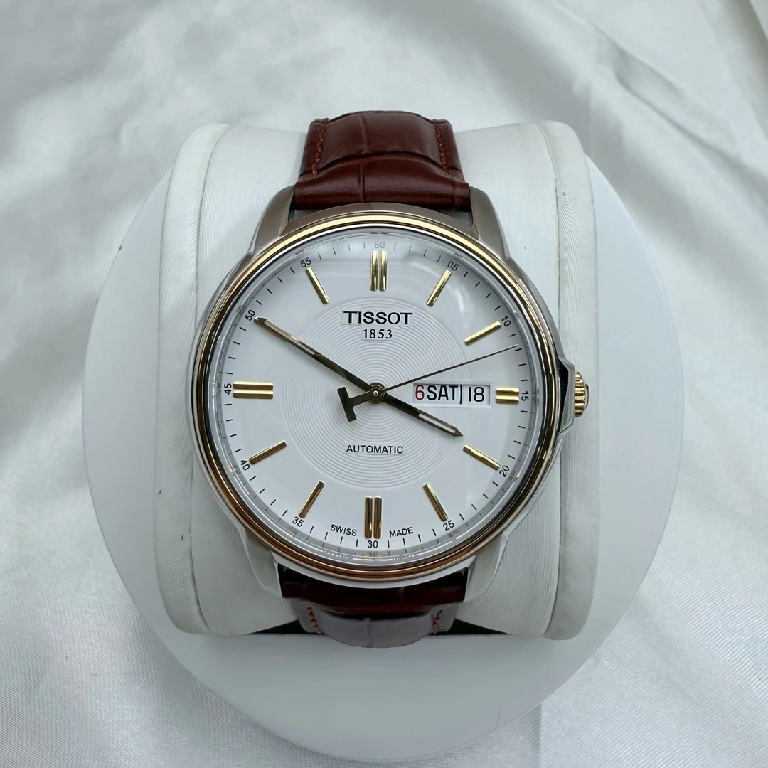 95新 Tissot/天梭 恒意系列 自动机械男士腕表 专柜价5600