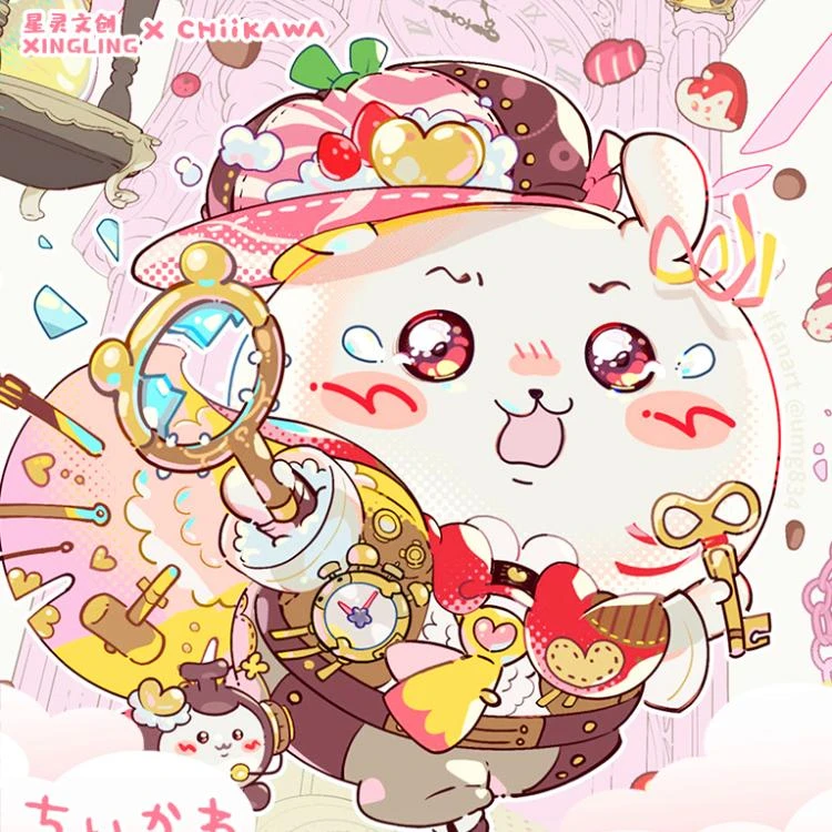 宠粉【自选强娶】星灵文创 chiikawa哇撕撕乐-国产二创卡牌盲盒