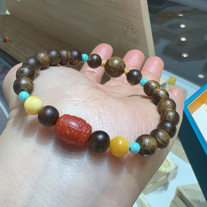 沉香手串z**～7㎜➕单圈设计款手串