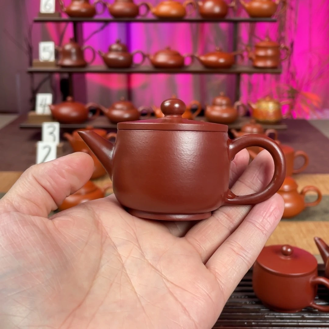 风***子茶壶紫砂朱泥汉瓦60cc