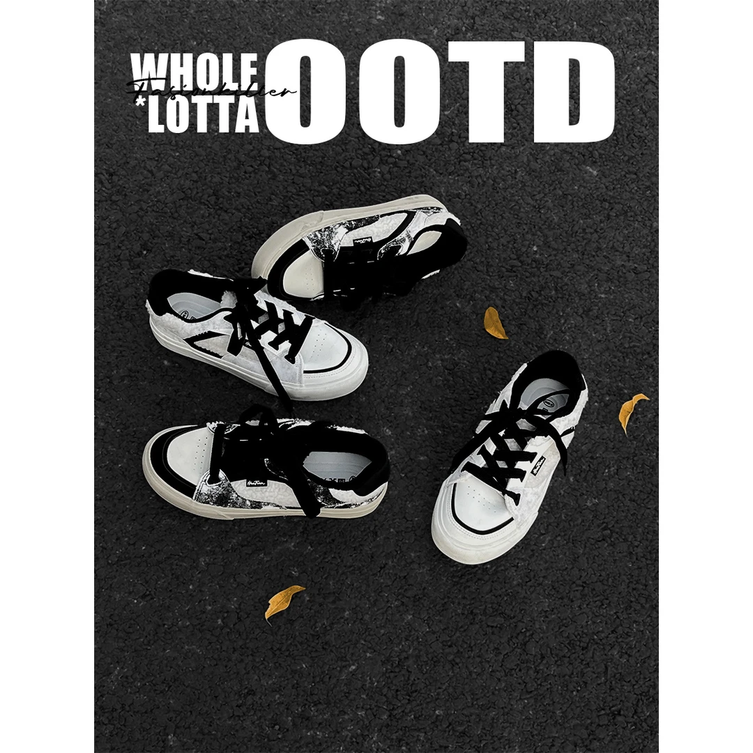 NewRockStarChoppa"溯光系列"新潮男生百搭休闲鞋男鞋防滑低帮