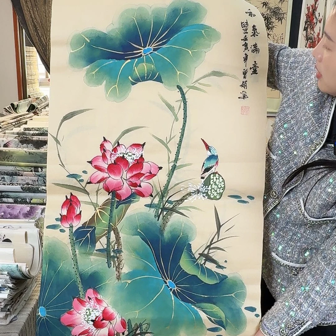 纯手绘国画作品好看