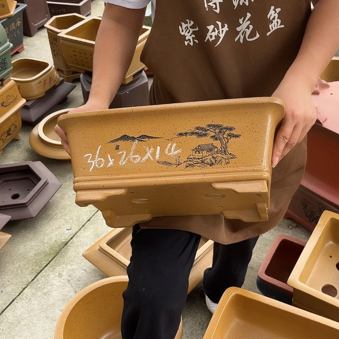 紫砂花盆盆景艺术