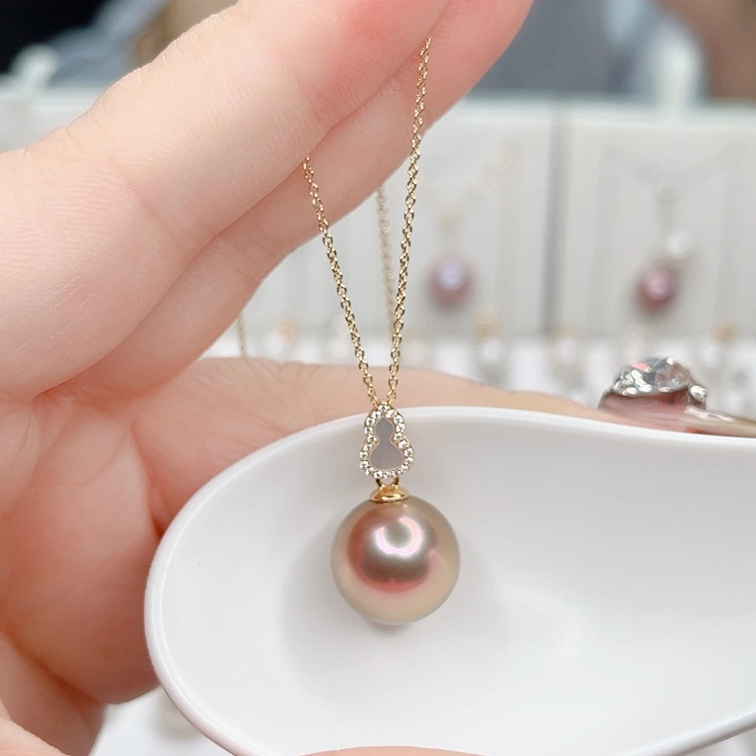 吊坠(赠链)银S925镶嵌淡水珍珠