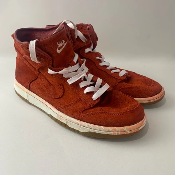 90新 AIR JORDAN 42.5码 红dunk 鞋中底染色 编码6763