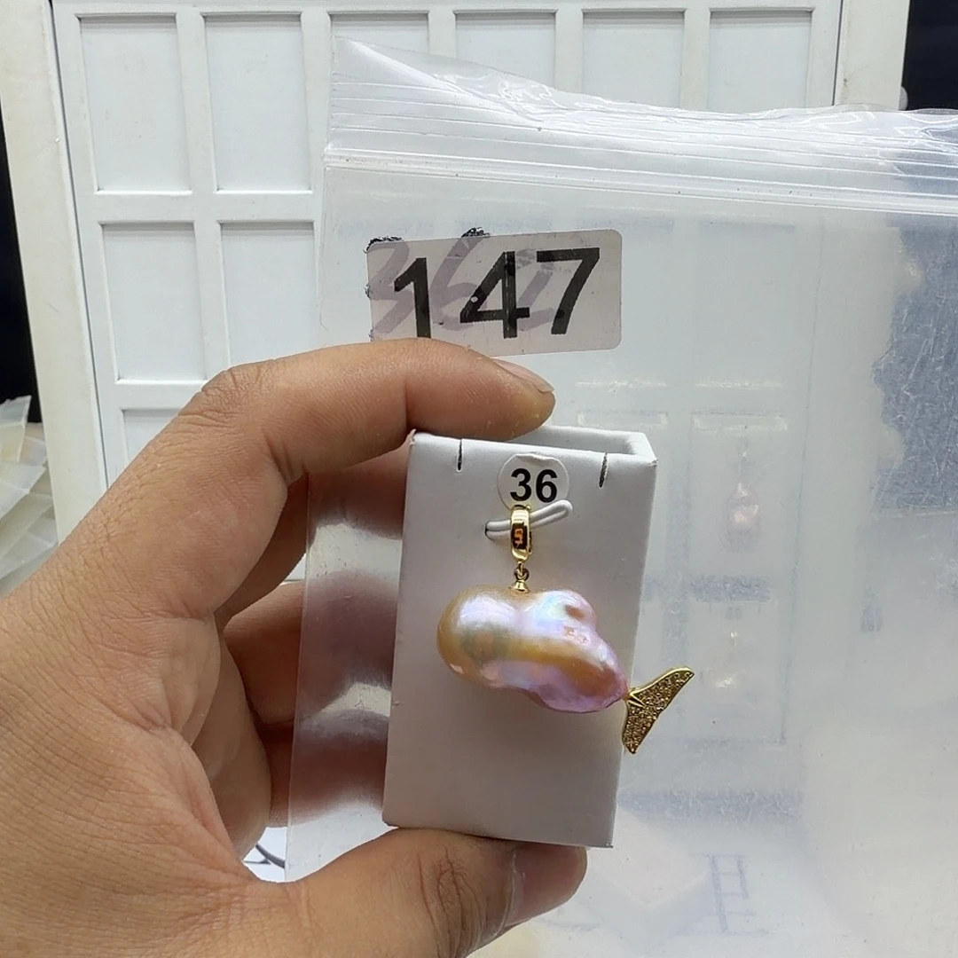 颈饰合金淡水珍珠