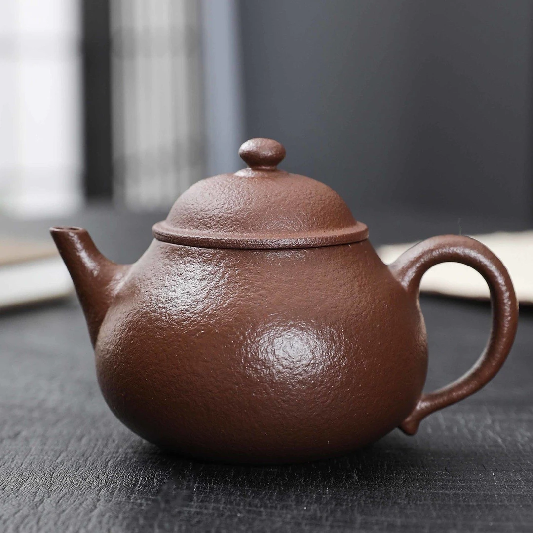 正品半手工紫砂茶壶小潘壶原矿老泥料功夫茶具高档家用泡茶壶