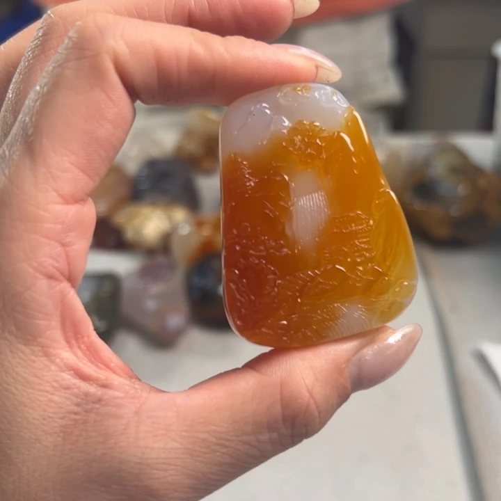 玛瑙/玉髓吊坠(不含链)未镶嵌