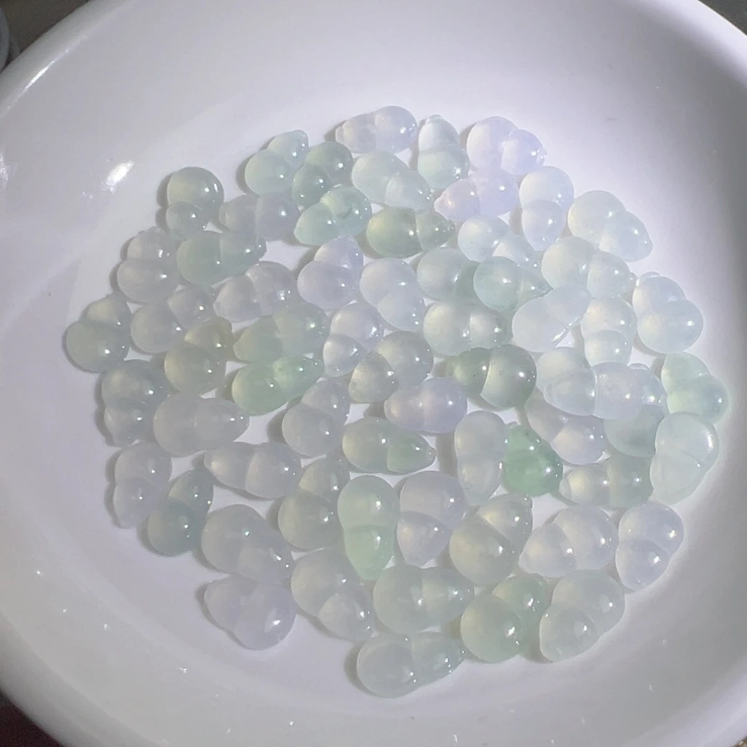 翡翠散珠白冰葫芦一个 可挑