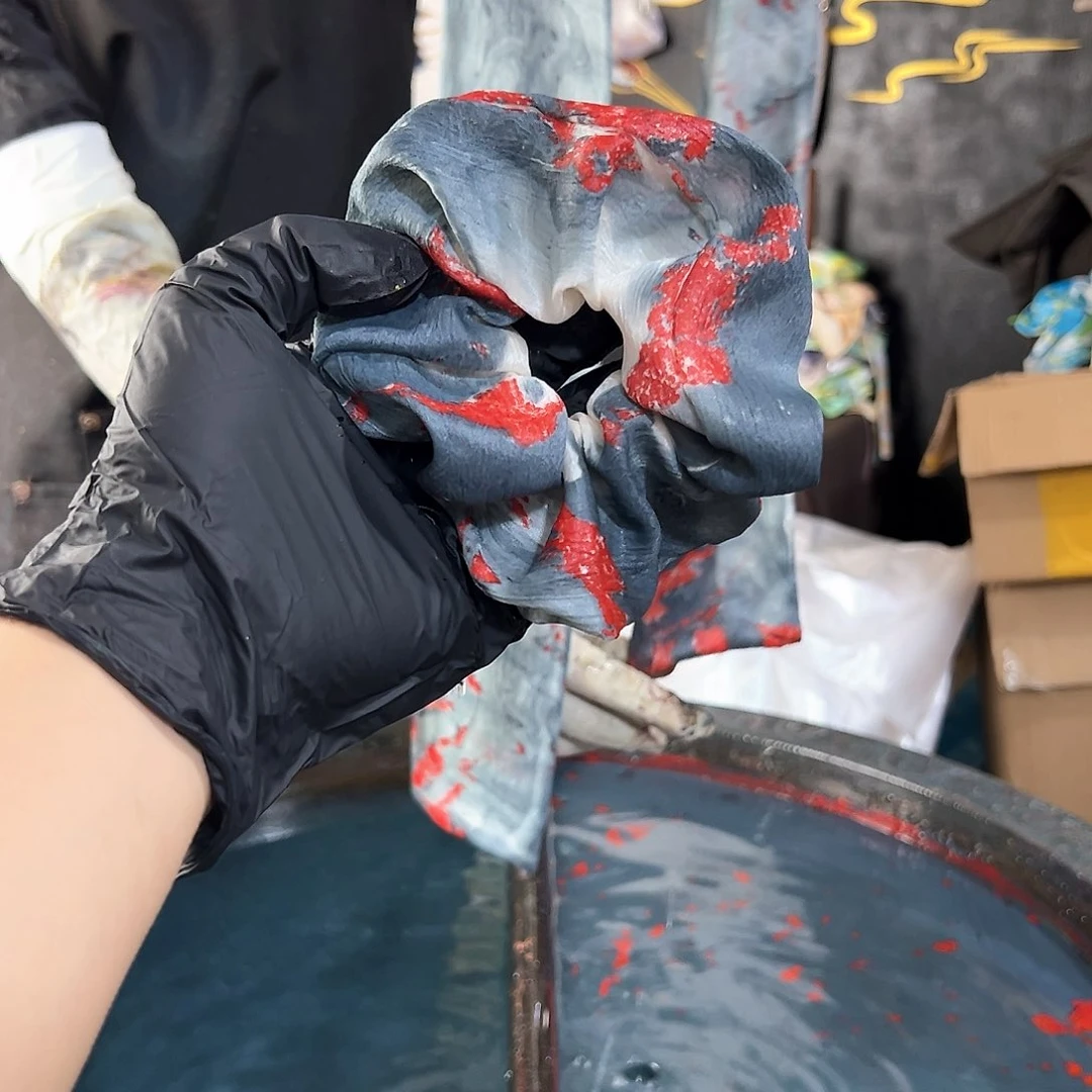 153发圈发带浮游蓝锦鲤