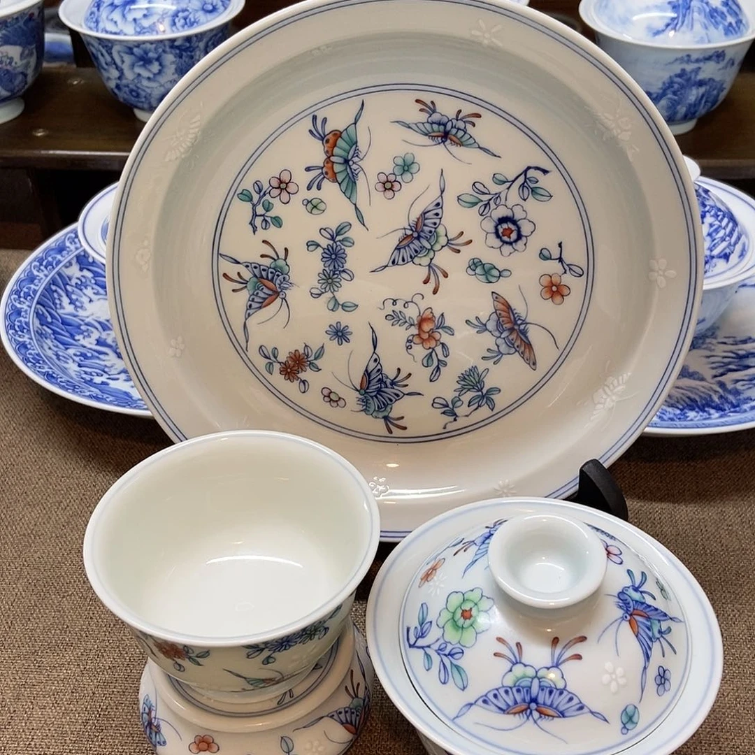 蝶恋花茶具四件套