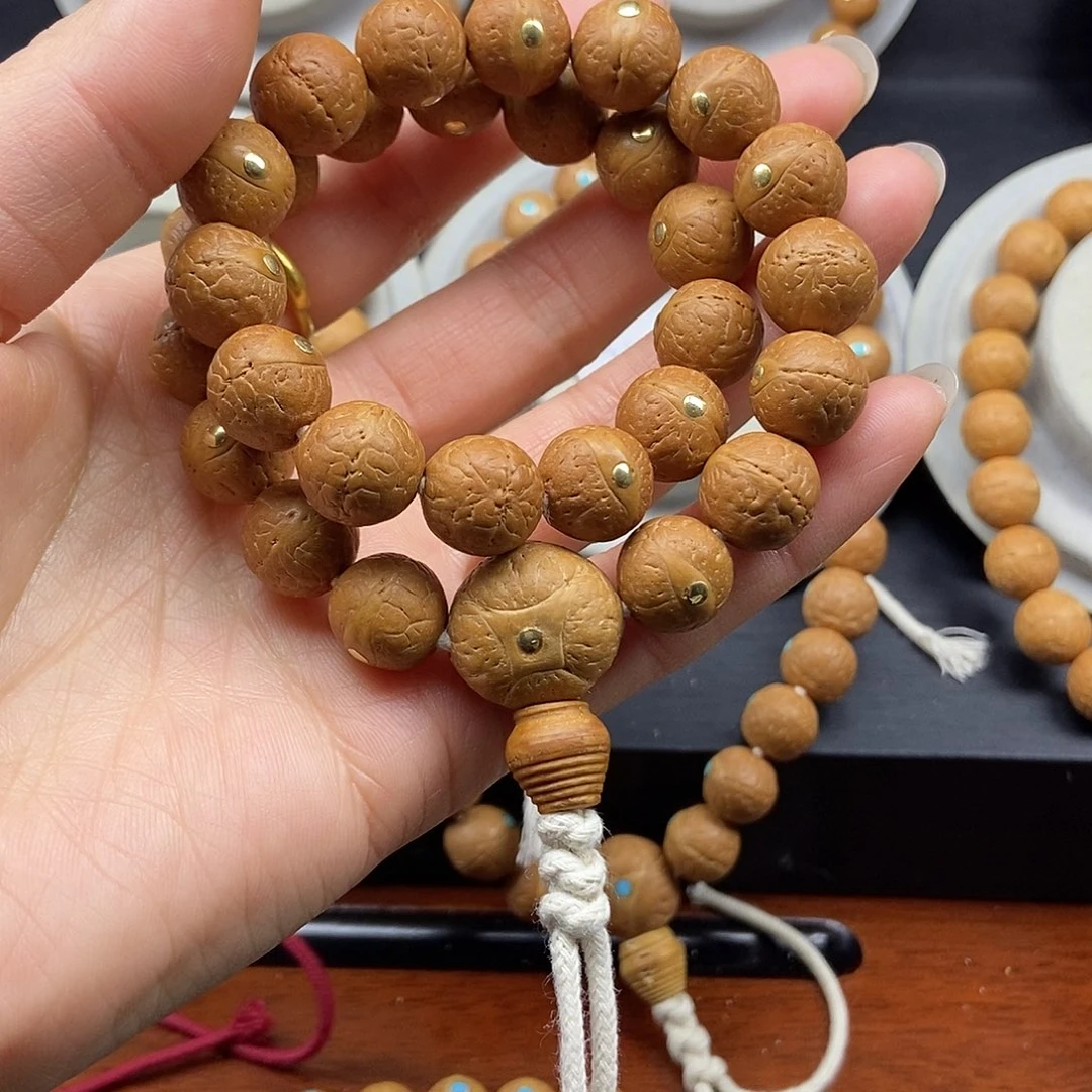 大***~凤眼菩提手串12.5➕铜手持，25年籽