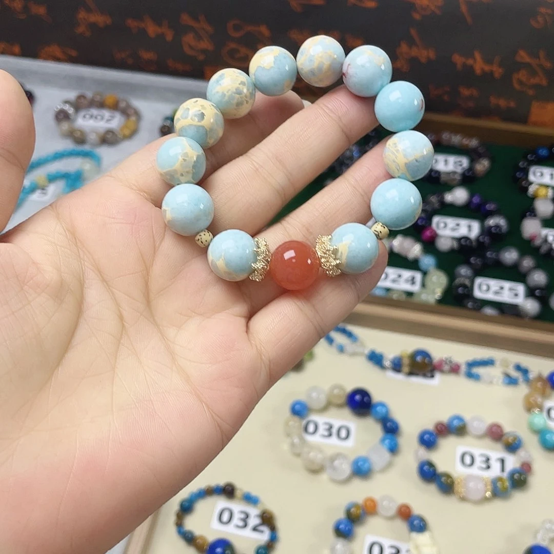 烟晶手链银S925镶嵌