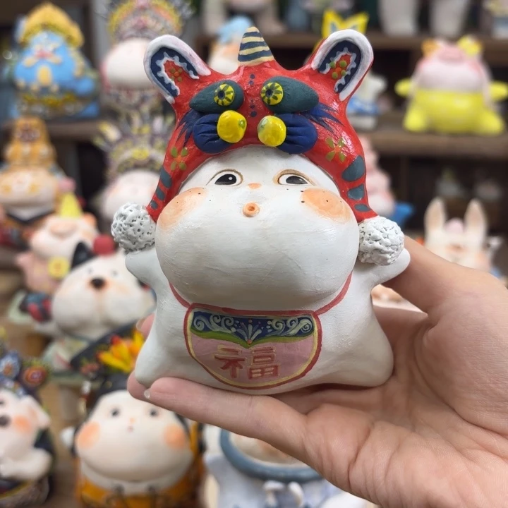 陶瓷手捏陶艺摆件