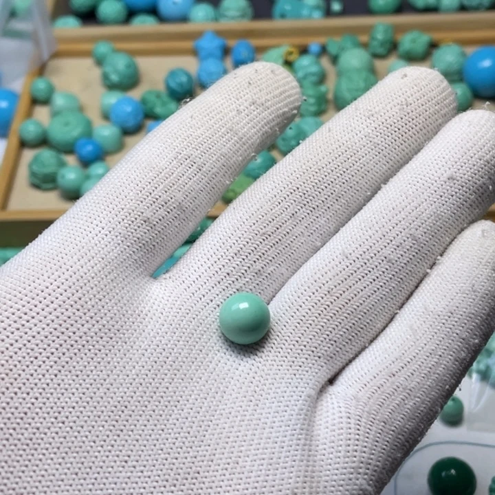 非金属卡10绿色圆珠单珠