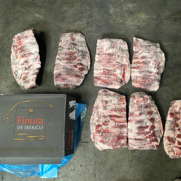 西班牙进口3341伊比利亚黑猪肋排10kg一件 优选冷冻肋排 散养黑猪