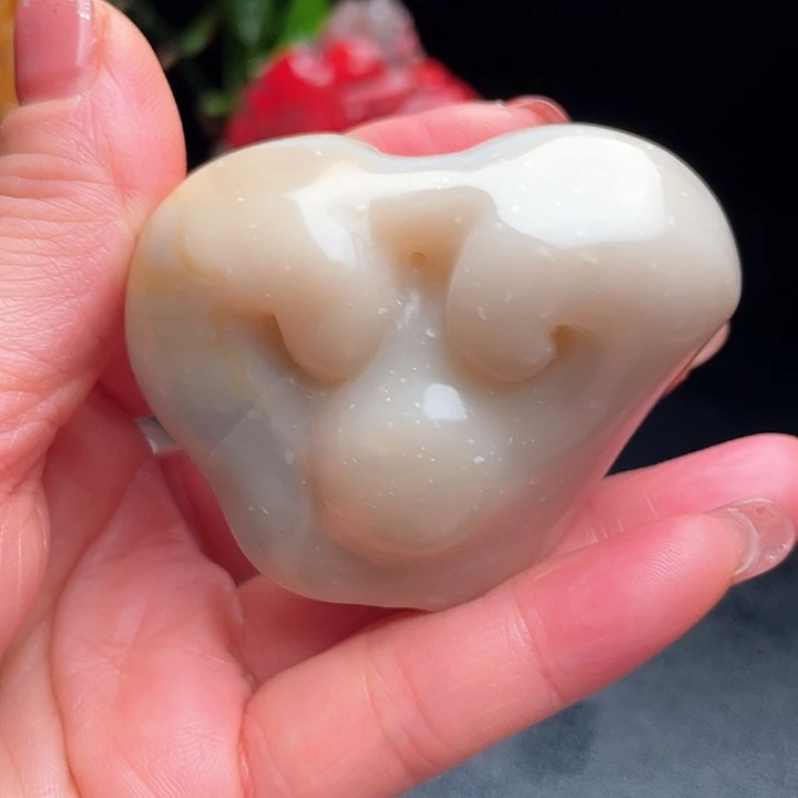 田黄石大****桃昌化田黄石冻地把件