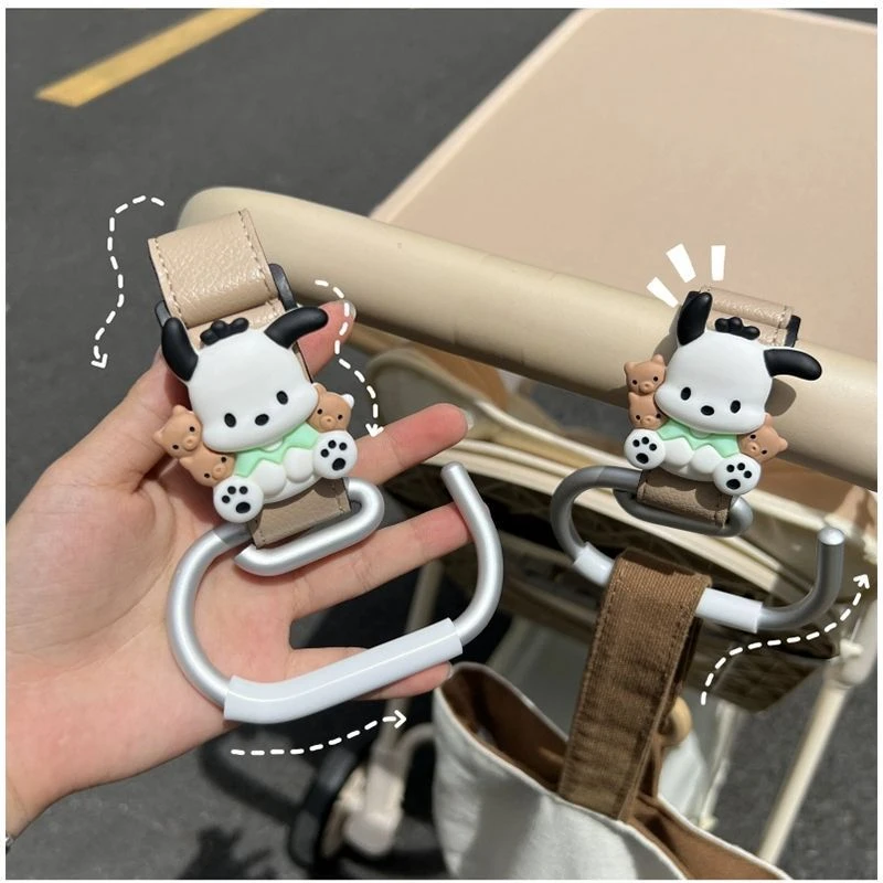 电动车婴儿车挂钩前置通用强力承重挂包可爱置物神器车篮筐合金