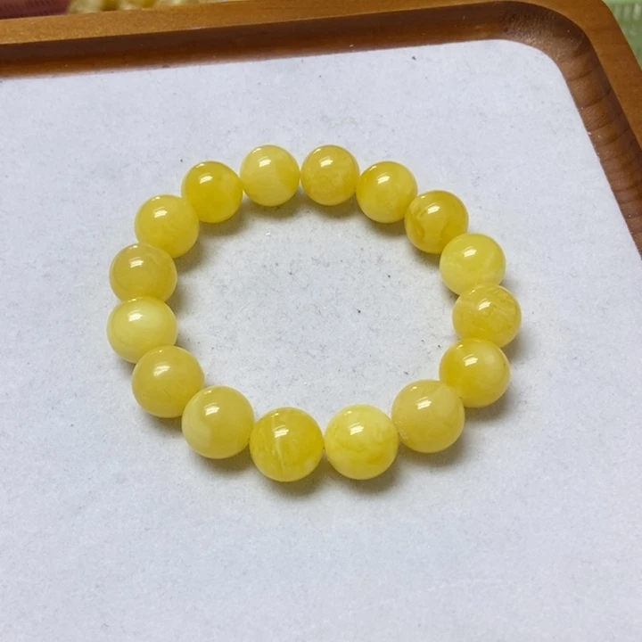 蜜蜡未镶嵌裸石手串