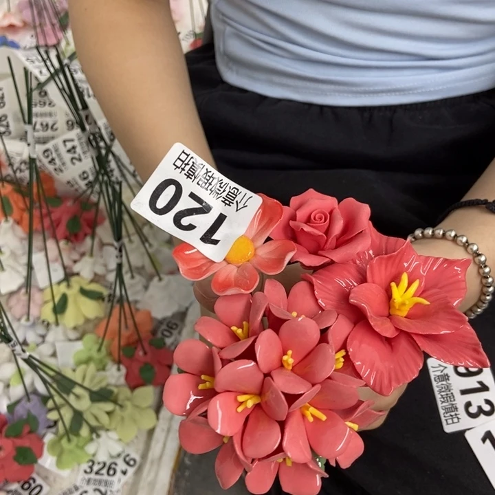 杯手工制作陶瓷花