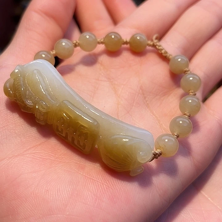 和田玉未镶嵌手链