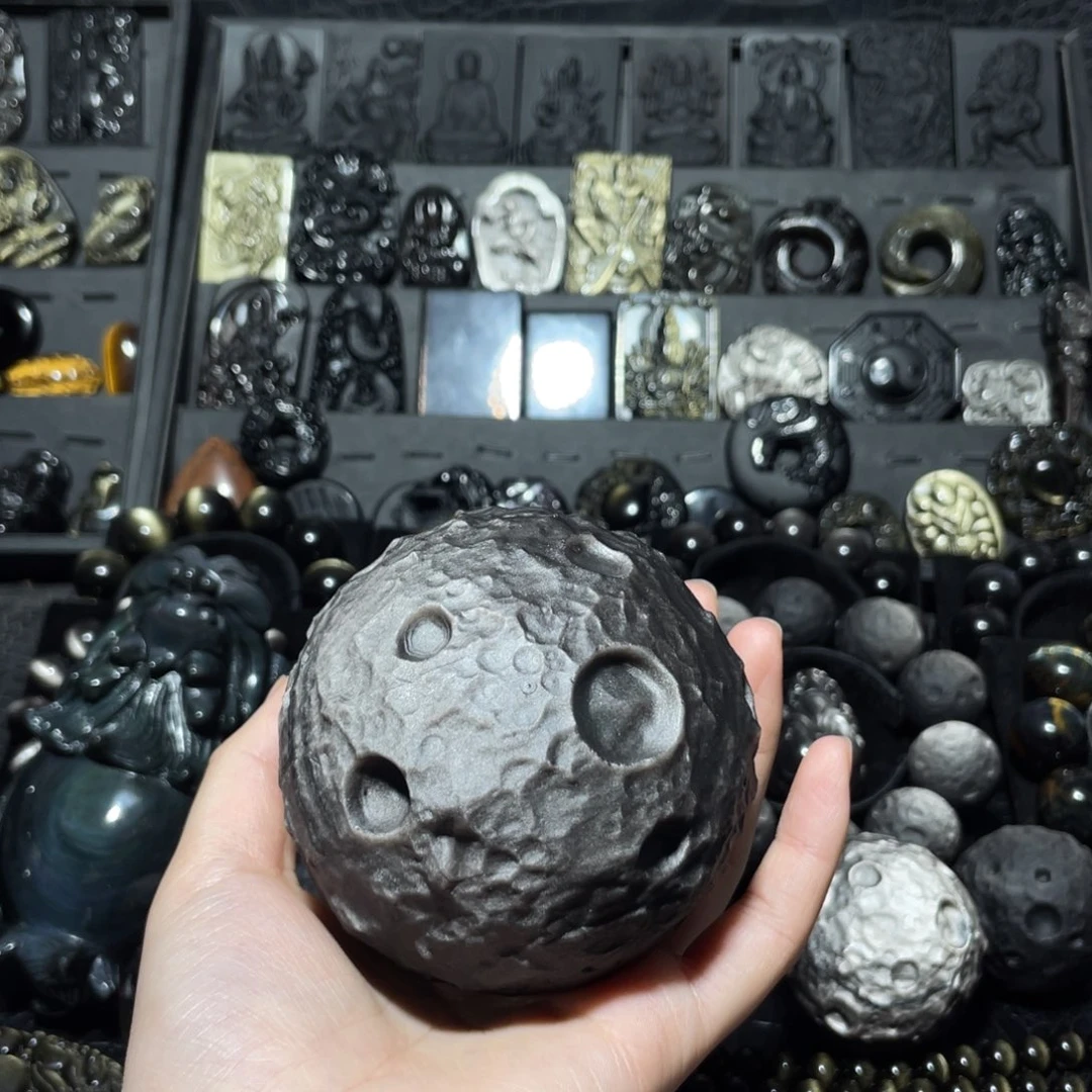 歪***黑曜岩合金珠宝奇石