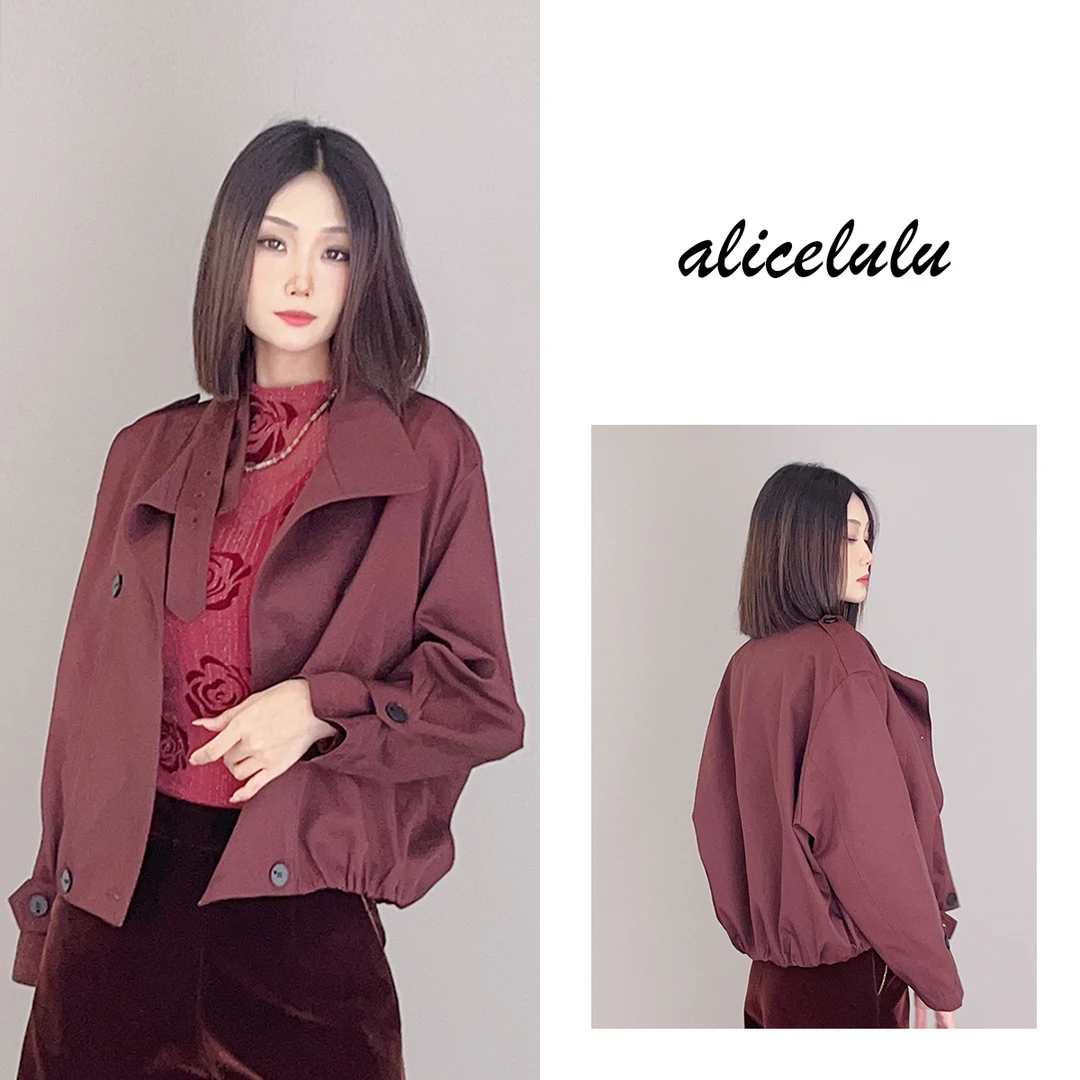5 alicelulu “自在随风”短外套 飒美夹克 显瘦百搭 S1034321T