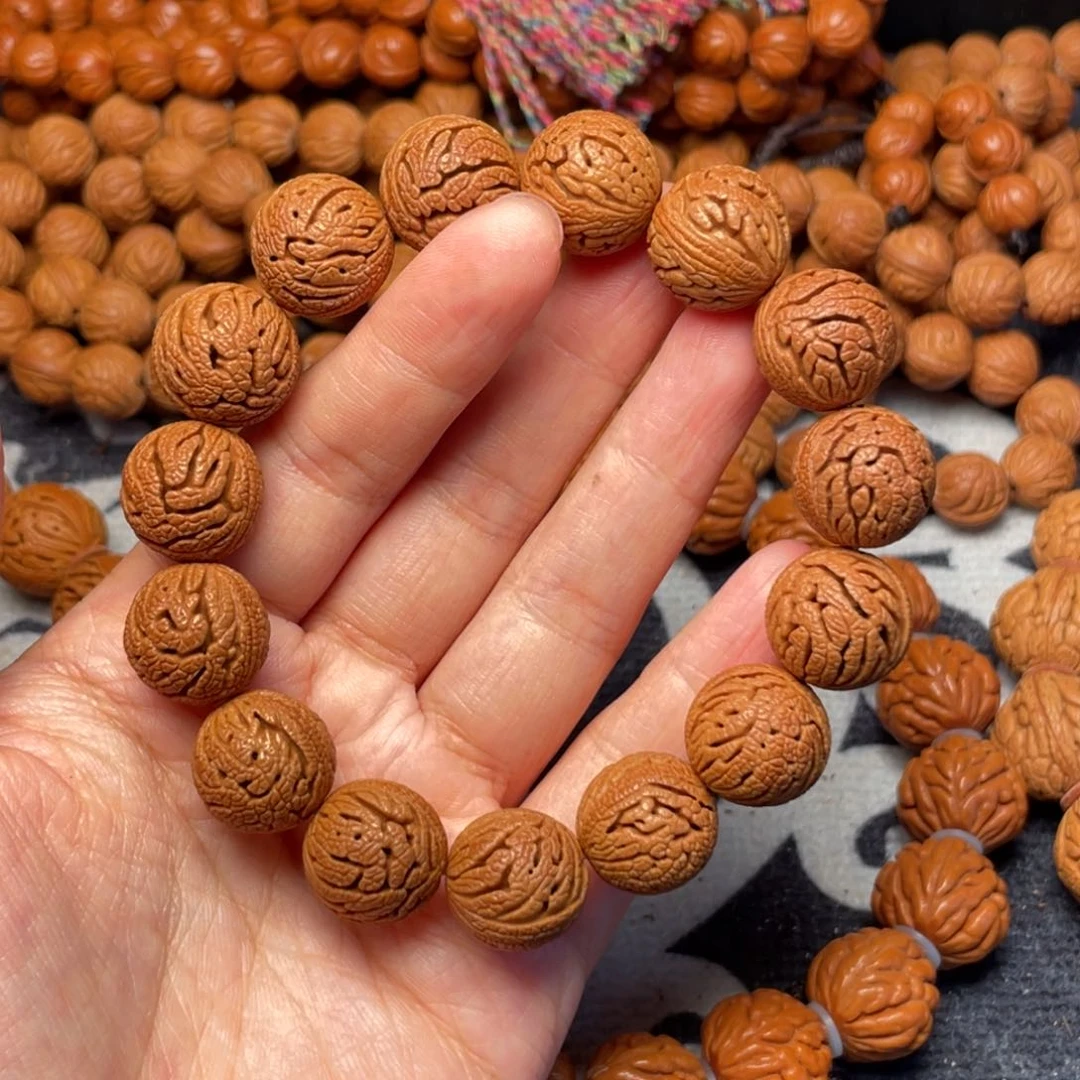 桃核手串龙纹桃核