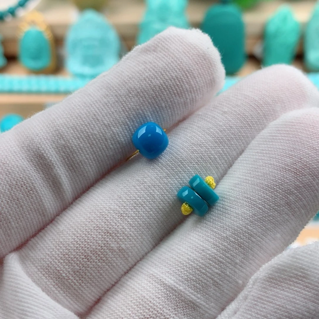 何***。绿松石未镶嵌发饰