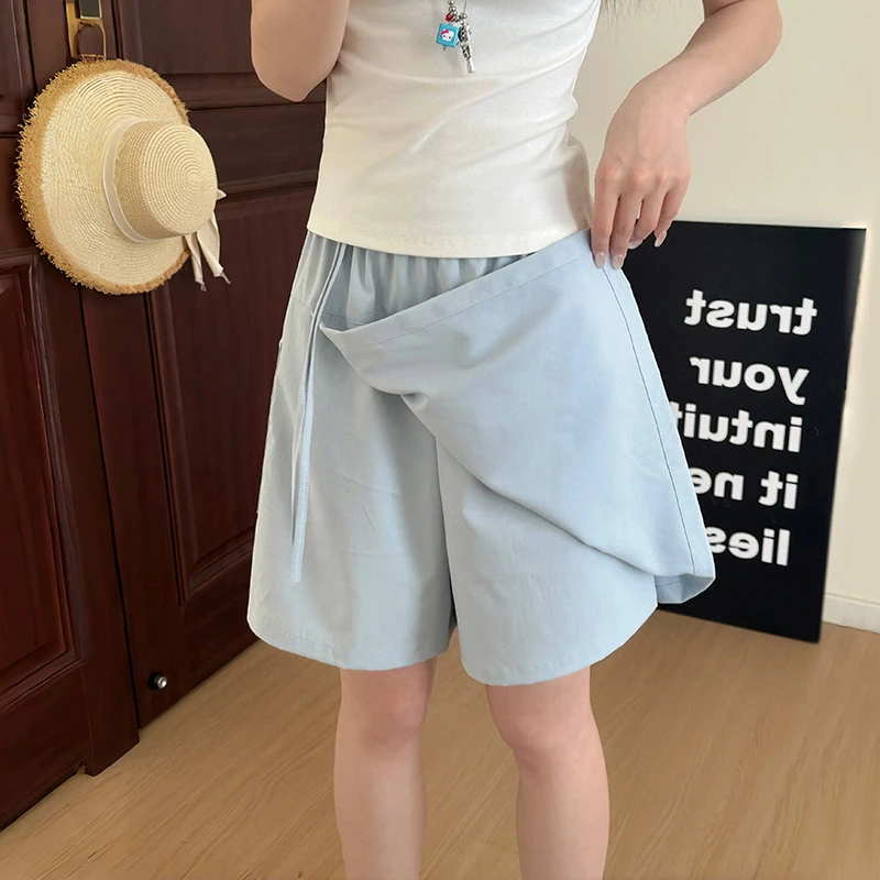 冰丝山本短裙女夏季薄2026新款高腰工装裙裤包臀半身