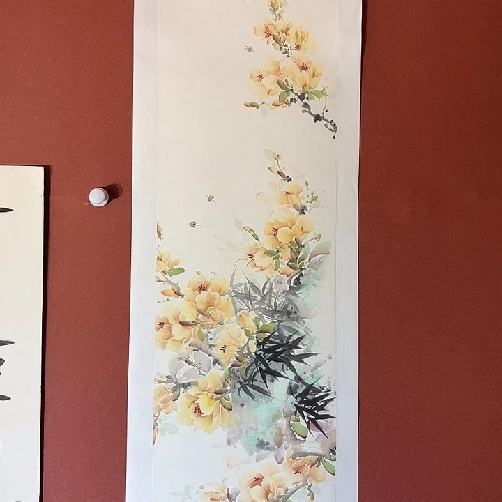 国画听兰老师花鸟