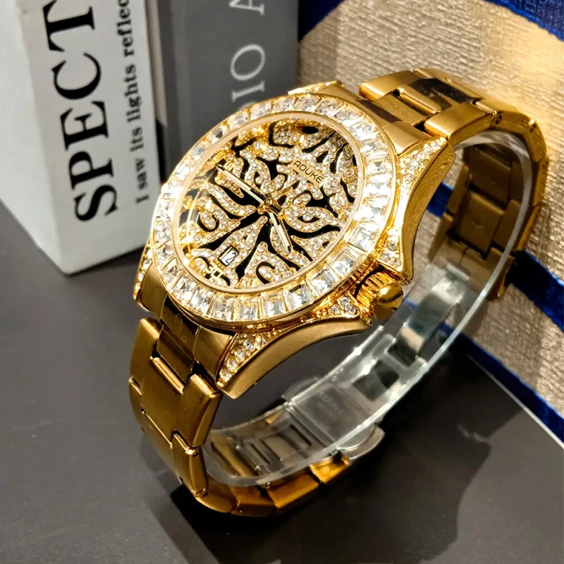 经典真钻时尚百搭全自动男士腕表aouke061