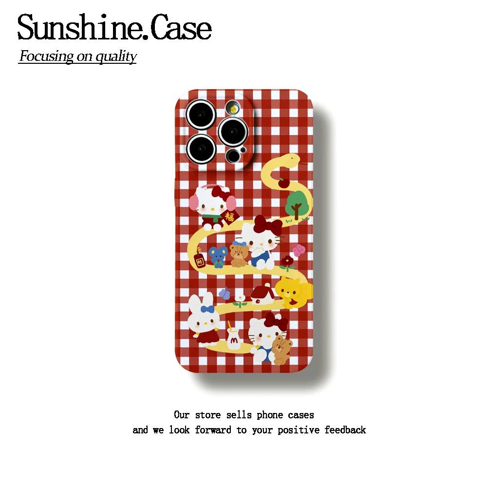 蛇年KT软壳适用苹果oppo华为vivo小米手机壳防摔全包ins