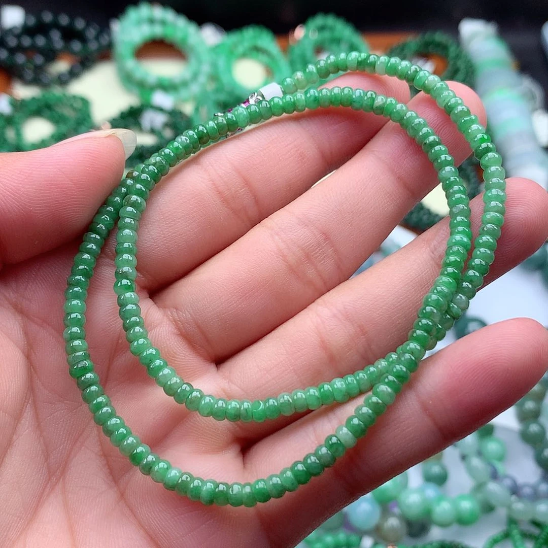 翡翠挂件未镶嵌锁骨链