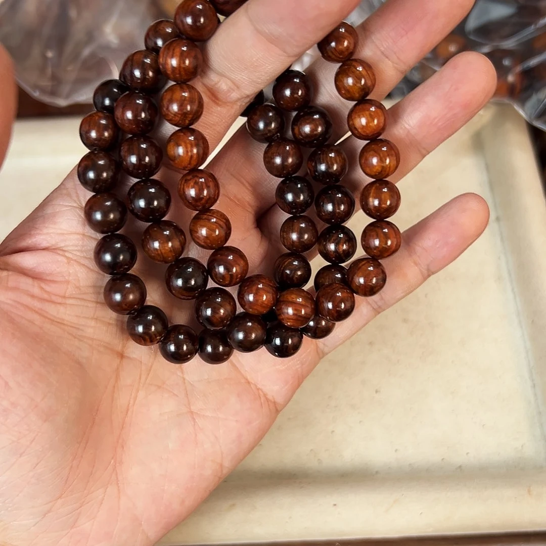 黄花梨/降香黄檀手串/手链10mm圆珠老料