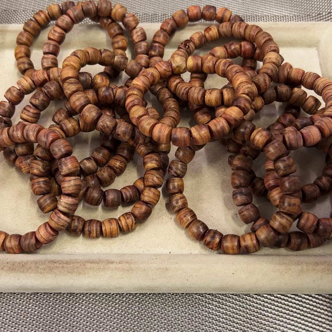 手串/手链黄花梨/降香黄檀11mm直切粗抛无胶无腊