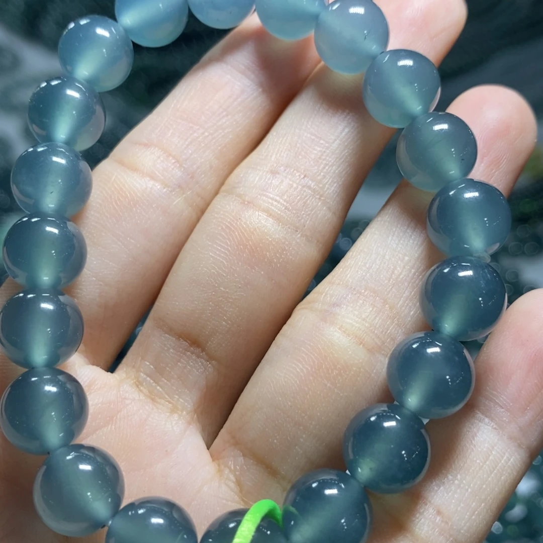 翡翠未镶嵌手串卡9.8