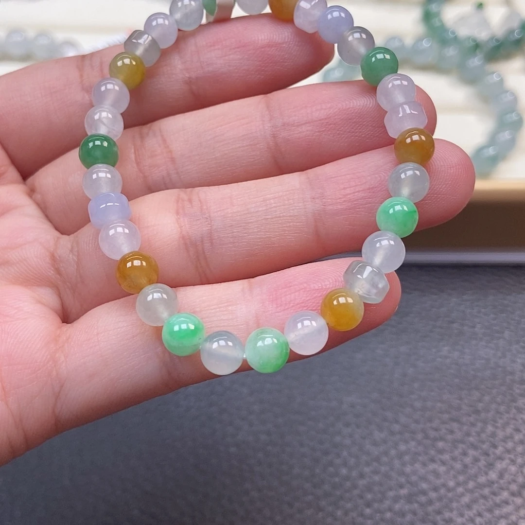 翡翠未镶嵌手链卡6