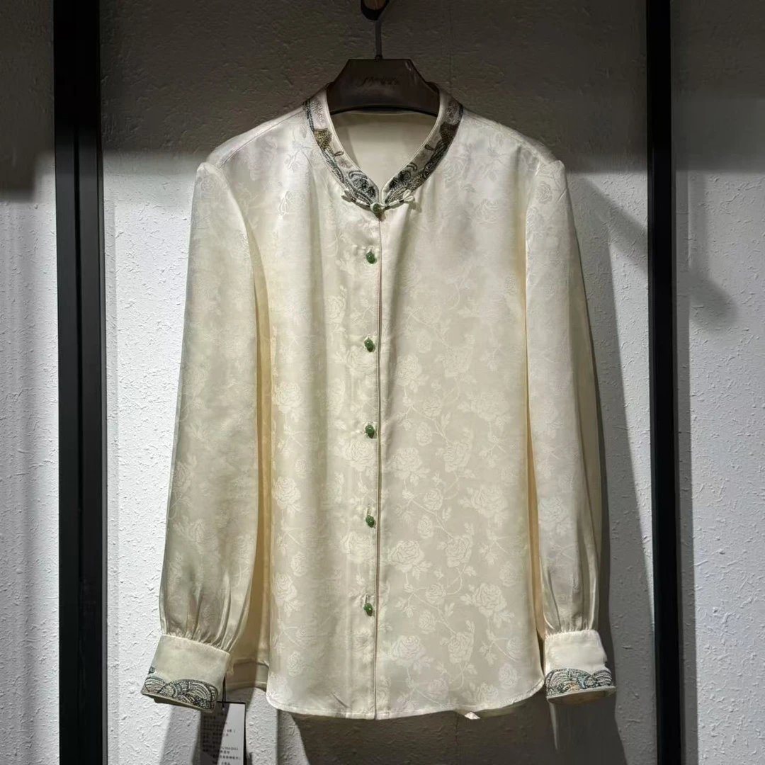 知羽.香云  新中式复古国风桑蚕丝上衣ZY1115