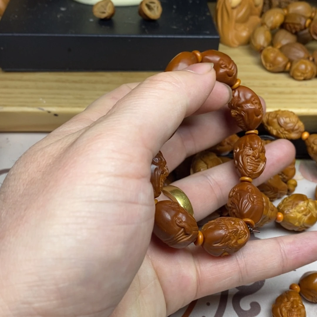 橄榄核手串/手链橄榄核橄榄核雕刻强