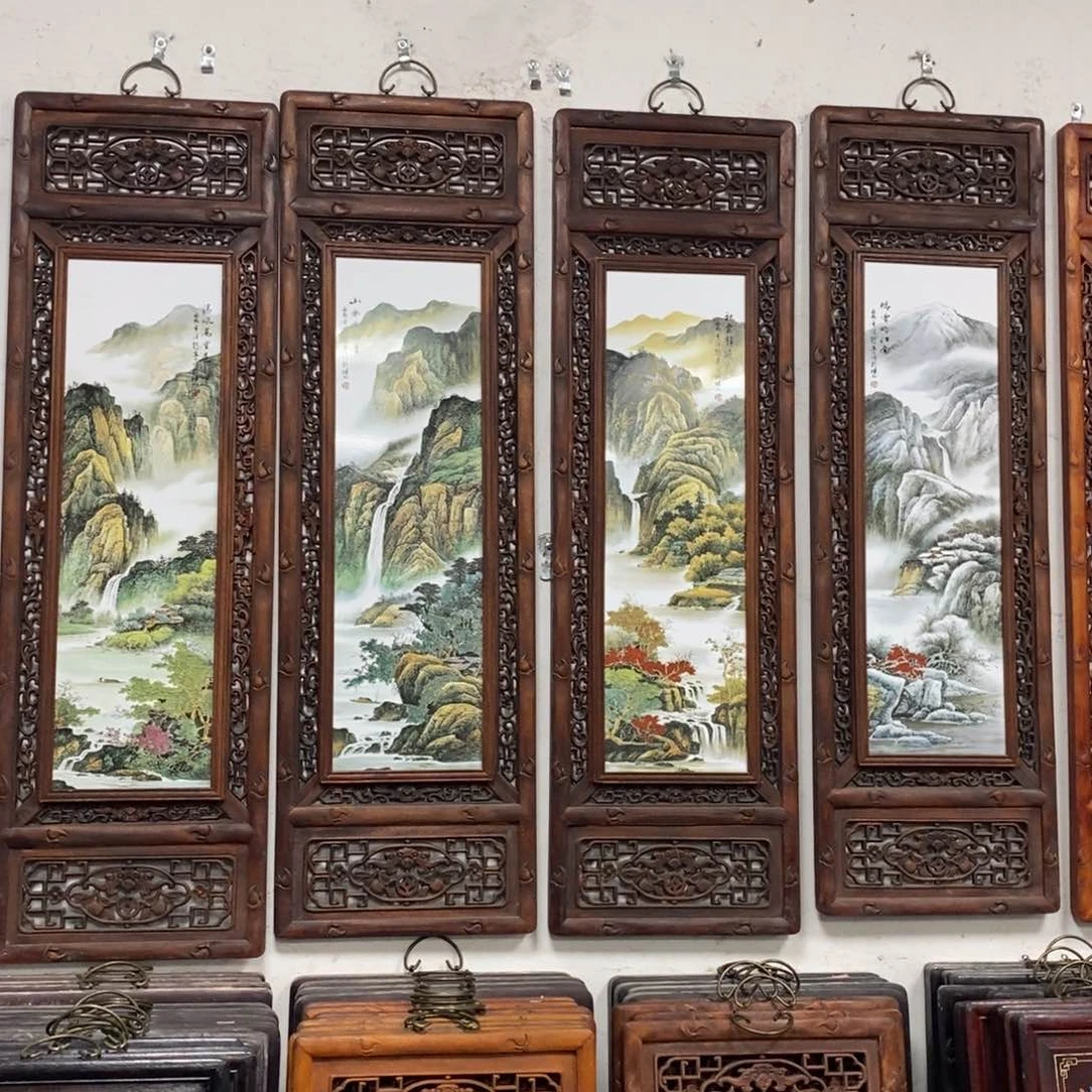 瓷片1.2*36*4景德镇瓷板画柴窑烧制