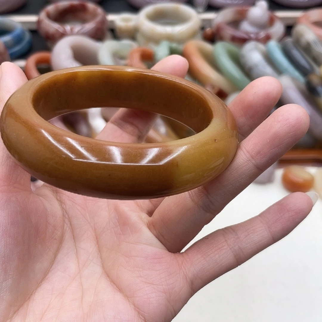 石英岩玉圈口60未镶嵌