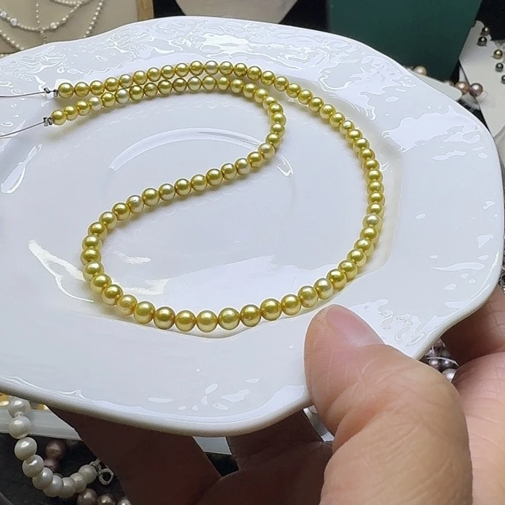 银S925镶嵌淡水珍珠项链的手链是戒指