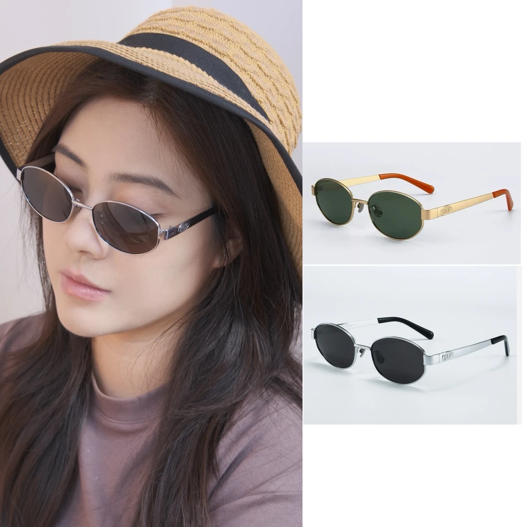 偏光镜2025轻奢钛架椭圆框女太阳镜老钱风防紫外线墨镜MU30893