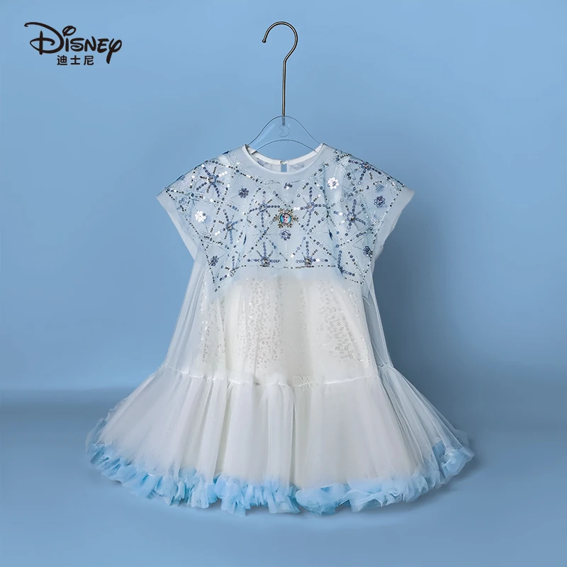 【YC】Disney/迪士尼爱莎春夏女童连衣裙无袖洋气连衣裙P24101