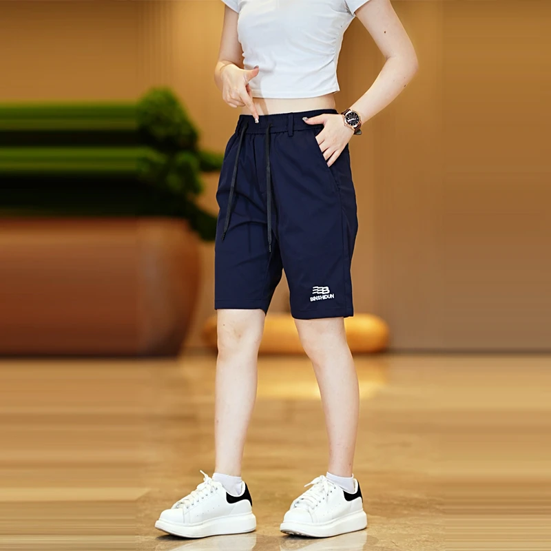 2025夏季五分休闲裤男潮牌潮流运动韩版裤子纯色透气男士短裤男