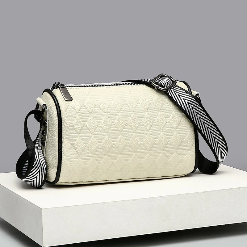 【头层牛皮】真皮女包单肩斜挎包8666