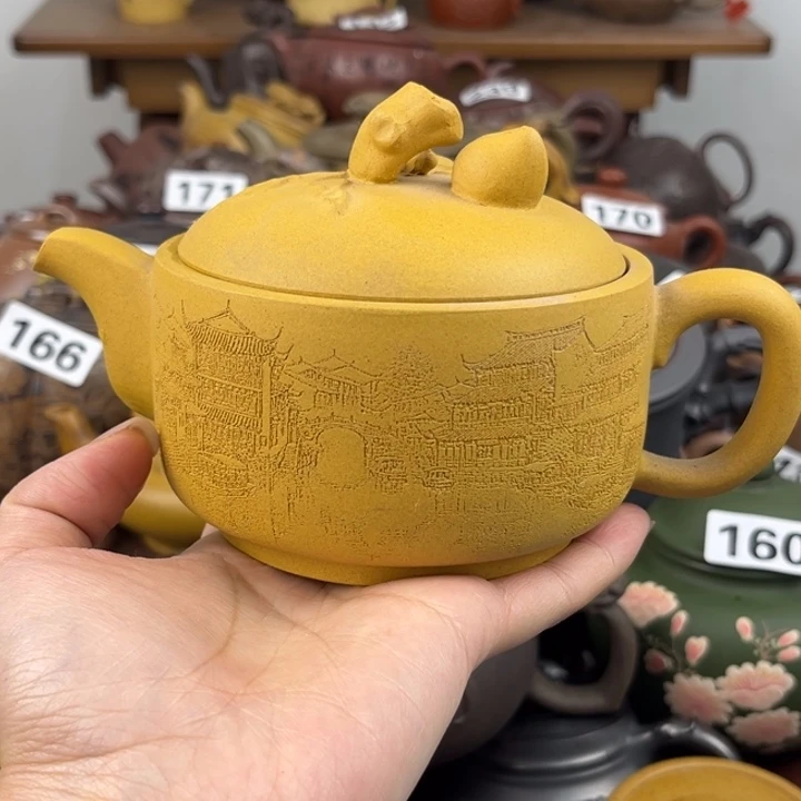 紫砂茶壶盖子微晃