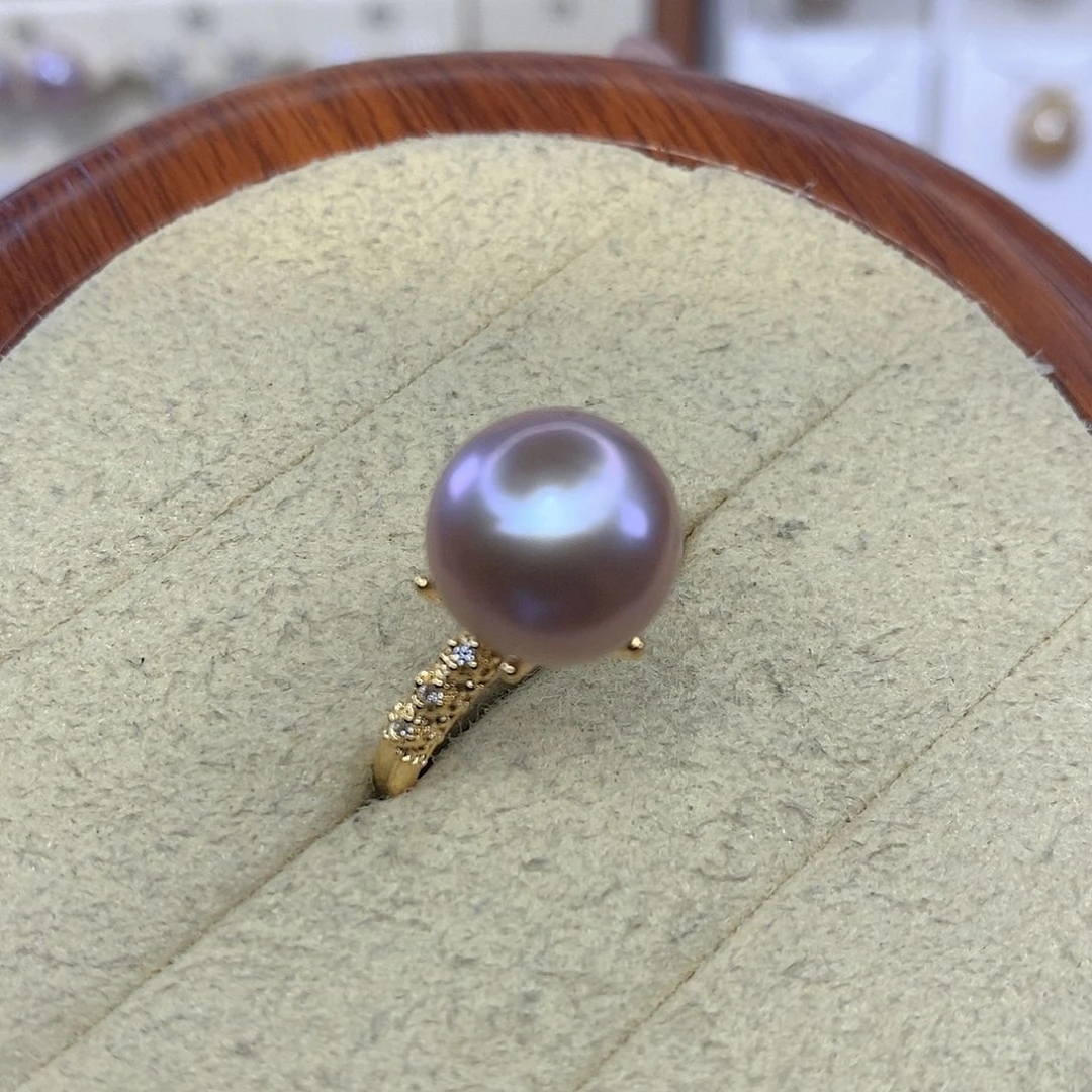 合金淡水珍珠戒指