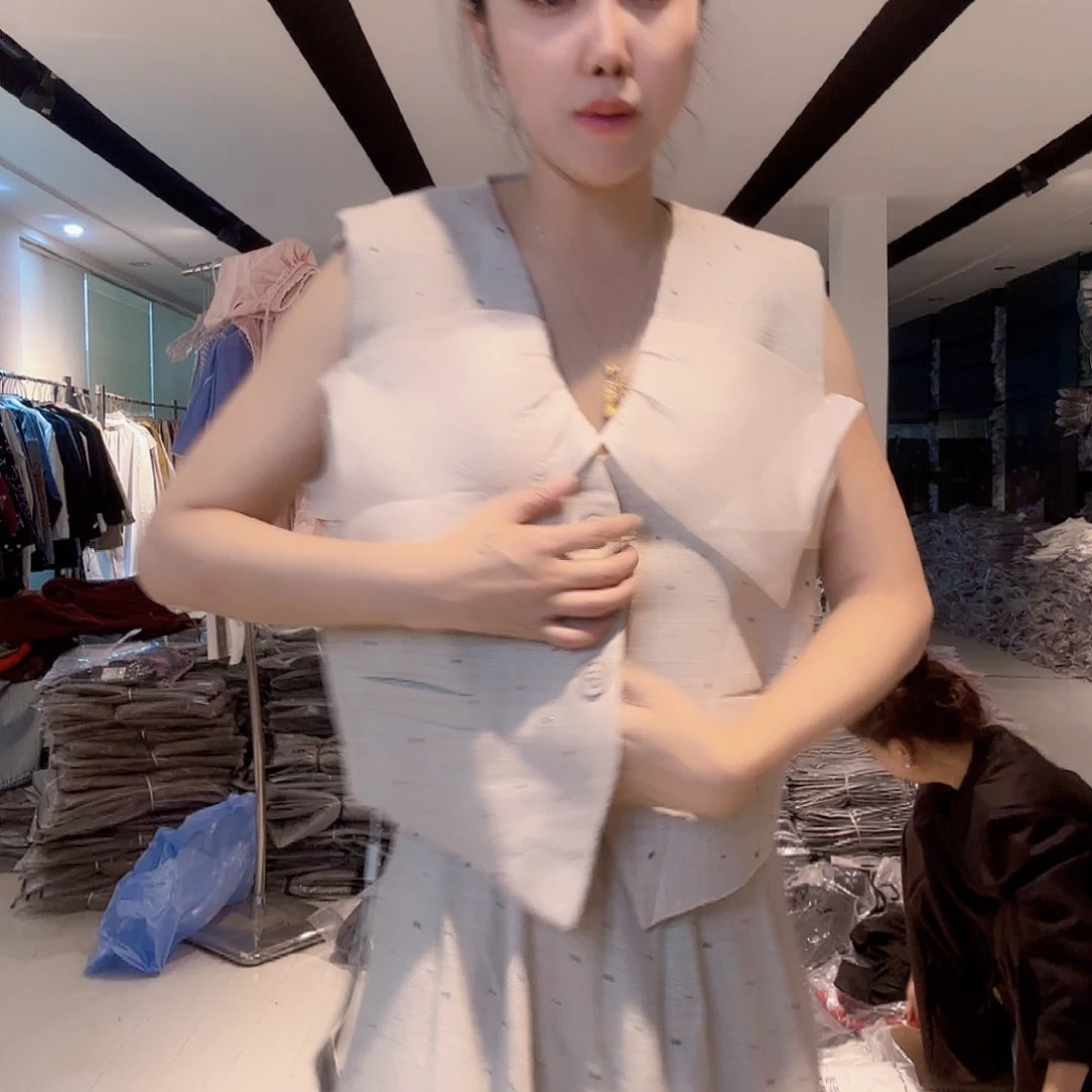 115斤亚麻套装裤子马甲